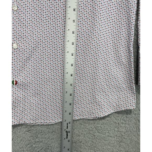 Umberto Carro Italy Positano Multicolor Geometric Print Casual Shirt Men 17/43 - Picture 6 of 15